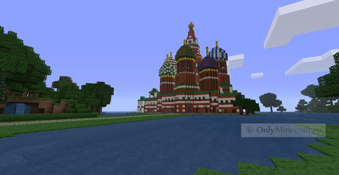 Карта - город Москва в Майнкрафте!