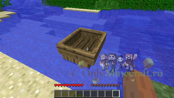 Как сделать себе лодку в майнкрафте