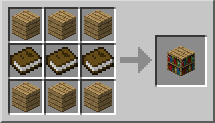 Minecraft Книжный шкаф крафт