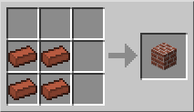 Minecraft Кирпичный блок крафт