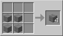 Minecraft Каменный кирпич крафт