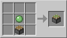 Minecraft Липкий поршень крафт