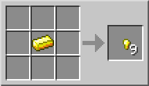 Minecraft Золотой самородок крафт