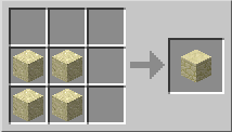 Minecraft Песочный блок крафт