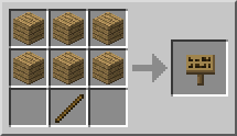 Minecraft Табличка крафт