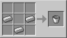 Minecraft Ведро крафт